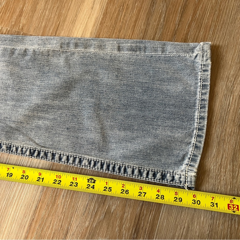 BKE Fulton Bootcut Jeans 28R Light Wash Y2K Distressed - Picture 5 of 9